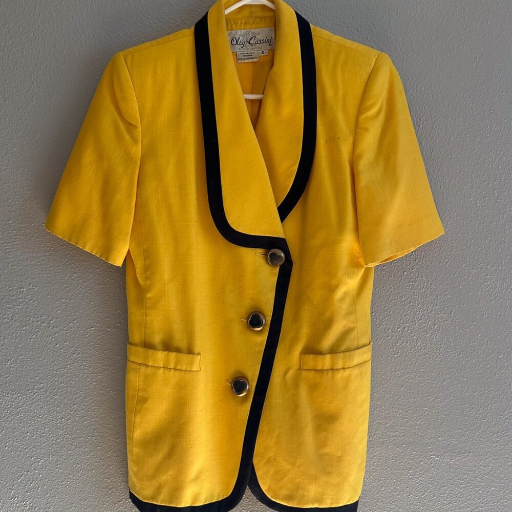 Oleg Cassini Color block blazer